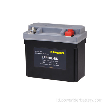 12.8V 12ah YTX20L-BS baterai starter motor lithium ion